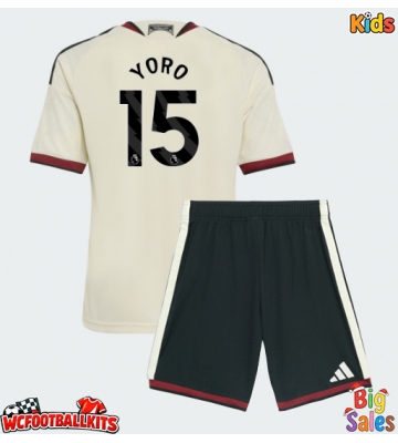 Manchester United Leny Yoro #15 Replica Third Stadium Kit for Kids 2026-27 Short Sleeve (+ pants)